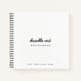 Cuaderno dibujo en blanco