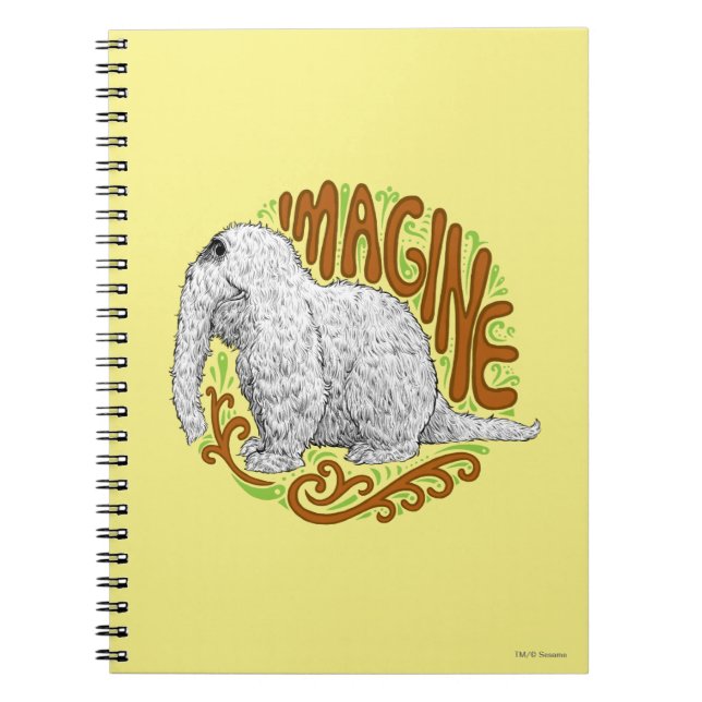 Cuaderno Dibujo en Esbozo de Snuffleupagus B&W (Frente)