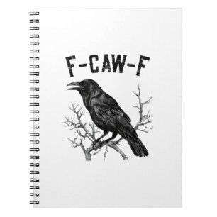 Cuaderno Dibujo Gracioso de Cuervo para Hombres y Mujeres