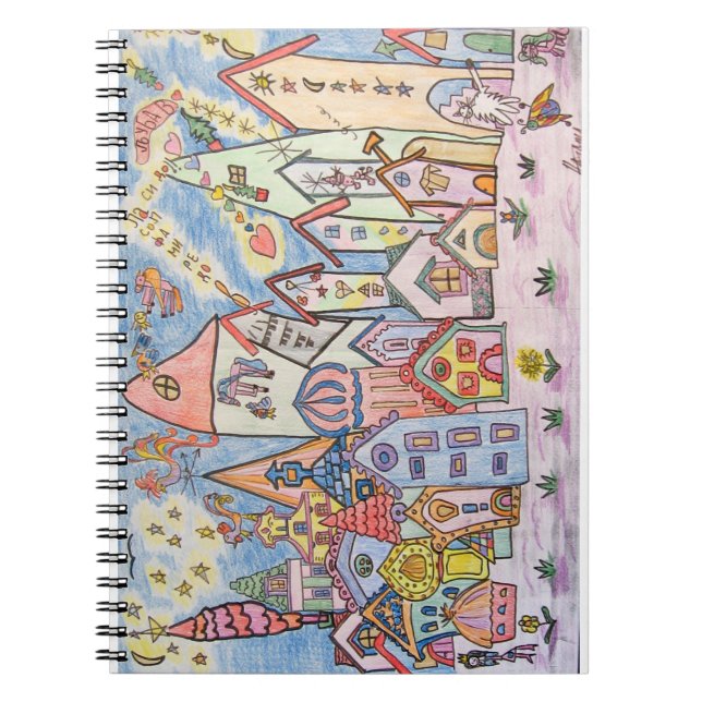 Cuaderno dibujo infantil de la ciudad (Frente)
