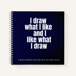 Cuaderno Dibujo Lo Que Me Gusta La Galaxia Espacial Tipogra