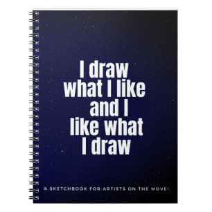 Cuaderno Dibujo Lo Que Me Gusta La Galaxia Espacial Tipogra