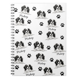 Cuaderno Dibujo manual personalizado de perro chino japonés