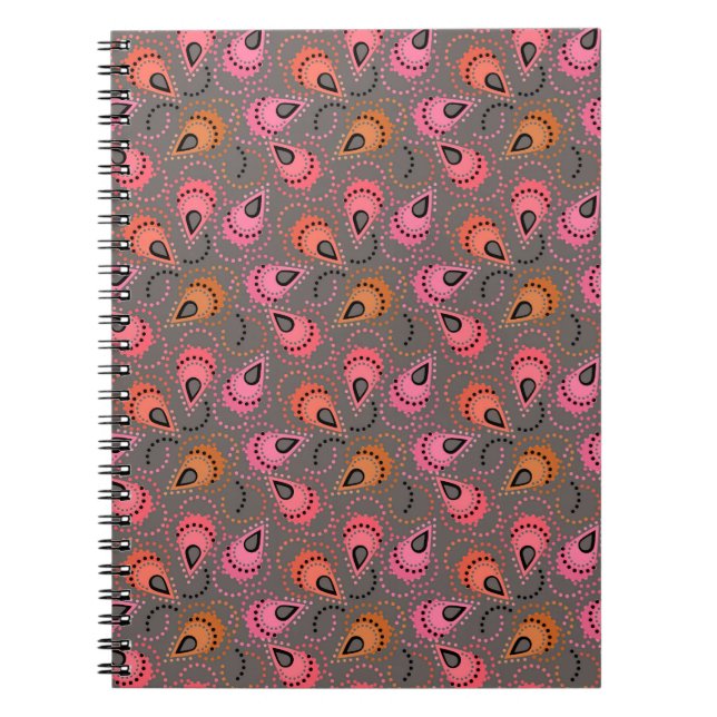 Cuaderno Dibujo Paisley. (Frente)