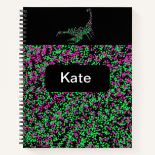 Cuaderno Dibujo salpicado de escorpión