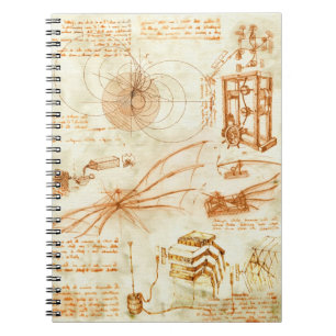 Cuaderno Dibujo técnico y bosquejos de Leonardo da Vinci