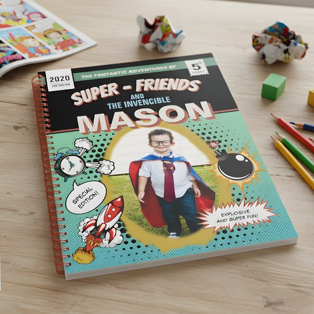 Cuaderno Dibujo totalmente personalizado de superhéroe de h (Subido por el creador)