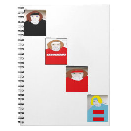 Cuaderno Dibujo "Ty, Gabriel, John James y Nick"