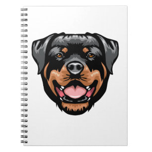 Cuaderno Dibujo vertical de Rottweiler