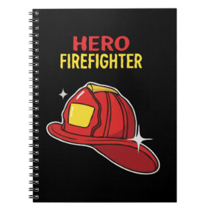 Cuaderno Dibujos animados de bomberos héroes Apreciación de