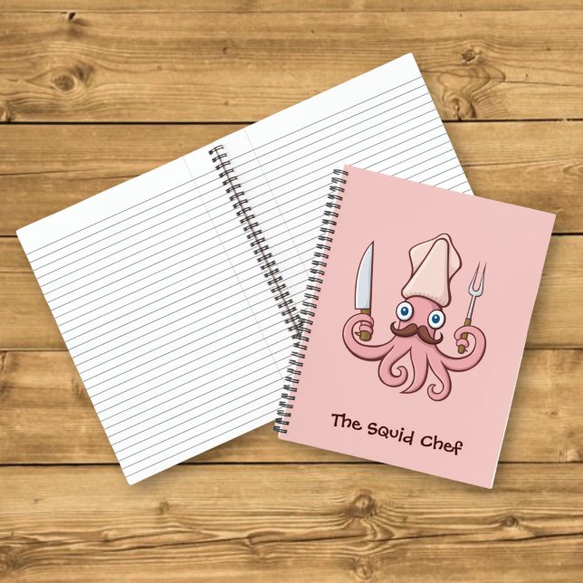 Cuaderno Dibujos animados de chef calamar (Subido por el creador)