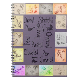 Cuaderno Dibujos antiguos y palabras de arte inspiradoras