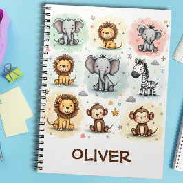 Cuaderno Dibujos de animales de safari con acuarela caprich