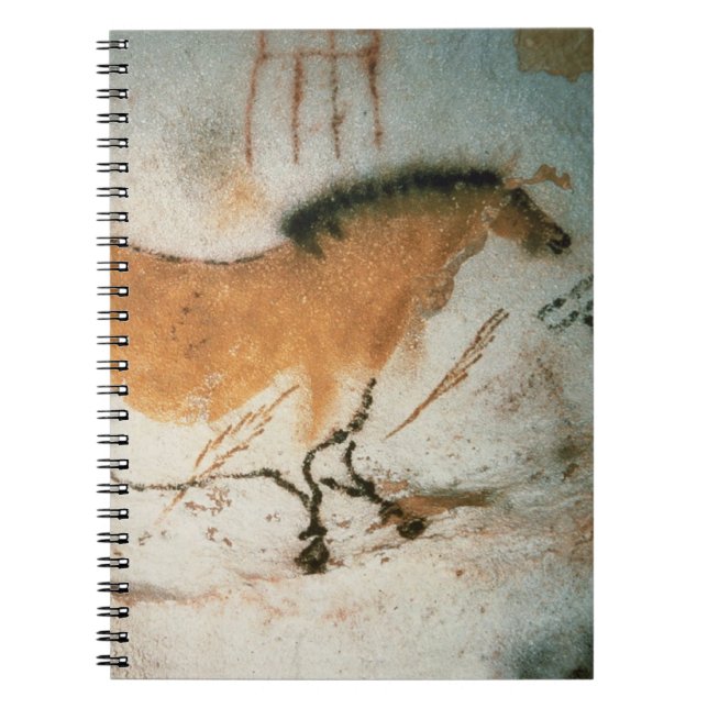 Cuaderno Dibujos de cueva Lascaux Prehistórico francés (Frente)
