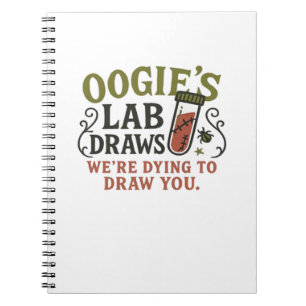Cuaderno Dibujos de laboratorio de Oogie - Flebotomía diver