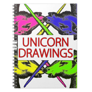 Cuaderno Dibujos del unicornio - unicornios reales del