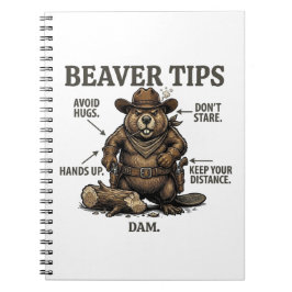 Cuaderno Dibujos divertidos de castores vaqueros del Salvaj