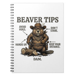 Cuaderno Dibujos divertidos de castores vaqueros del Salvaj