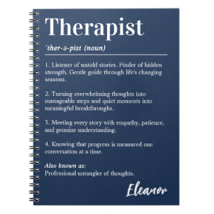 Cuaderno Diccionario de definición personalizada para terap