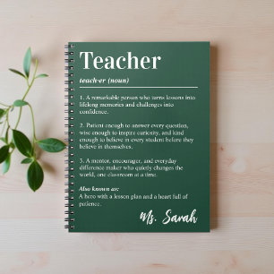 Cuaderno Diccionario Personalizado del Profesor Definición 