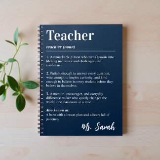 Cuaderno Diccionario Personalizado del Profesor Definición