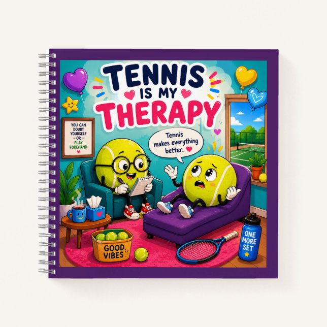 Cuaderno Dicho divertido de tenis (Anverso)