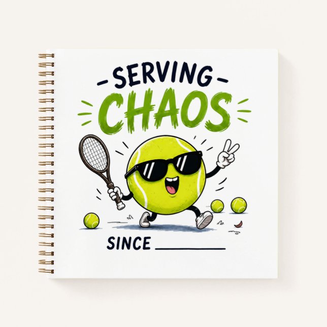 Cuaderno Dicho divertido de tenis (Anverso)