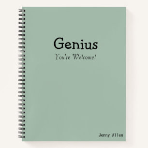 Cuaderno Dichos Divertidos "Genio De Nada" Cita Moderna