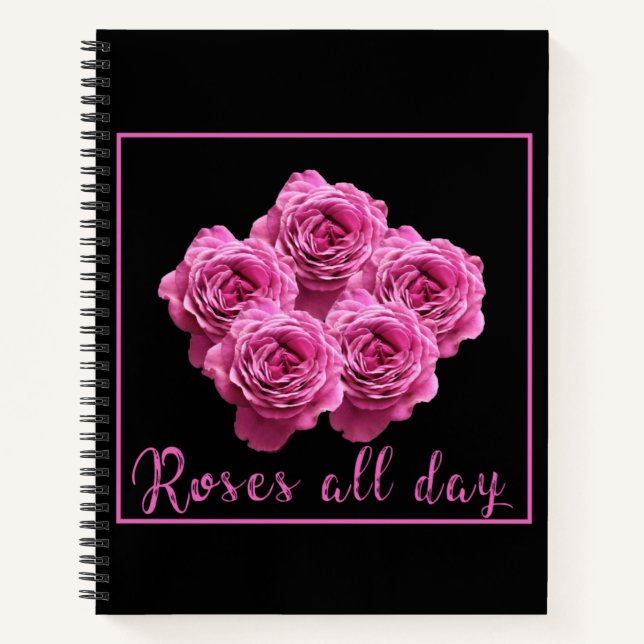 Cuaderno Dichos divertidos sobre rosas y amor (Anverso)