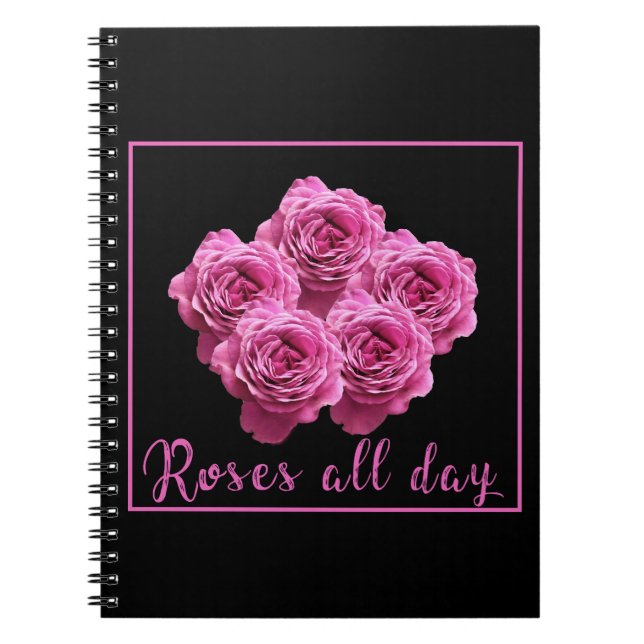 Cuaderno Dichos divertidos sobre rosas y amor (Frente)