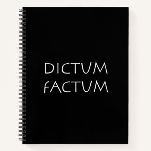 Cuaderno Dictum factum