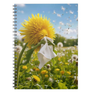 Cuaderno Diente de León Estornudando en Pañuelo