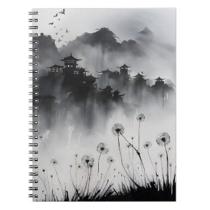 Cuaderno Diente de león - Flores de acuarela