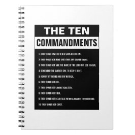 Cuaderno Diez mandamientos Biblia contra religión cristiana