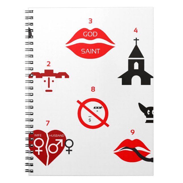 Cuaderno diez mandamientos modernos (Frente)