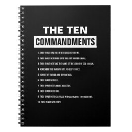 Cuaderno Diez mandamientos Verso religioso cristiano de la