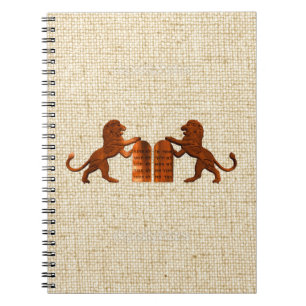 Cuaderno Diez mandamientos y leones