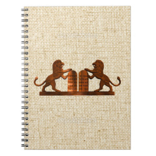 Cuaderno Diez mandamientos y leones