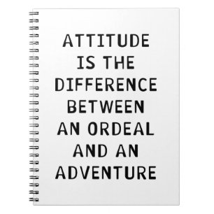Cuaderno Diferencia de la actitud