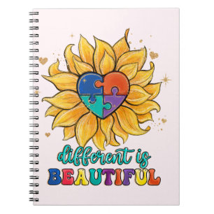 Cuaderno Diferente es Hermoso Autismo