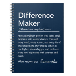 Cuaderno Difference Maker Definition