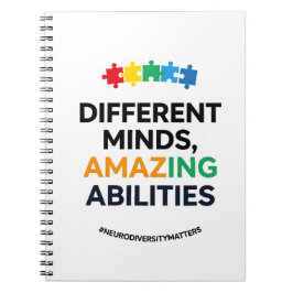 Cuaderno Different Minds Amazing Abilities Awareness Art