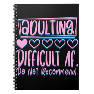 Cuaderno Difícil Dificultad para Adultos No Recomendaría