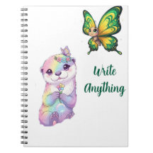 Difundir sus alas" Bloc de notas para mariposa