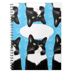 Cuaderno Diga qué arte de foto de gato triple cutto de Kitt