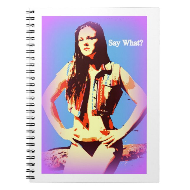 Cuaderno digan qué bloc de notas de chica bikini (Frente)