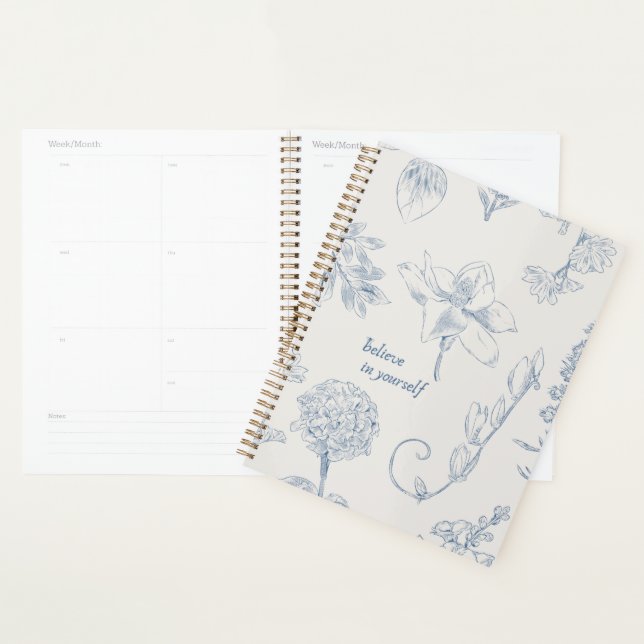 Cuaderno Digital Floral – “Cree en Ti Mismo” (Demostración)