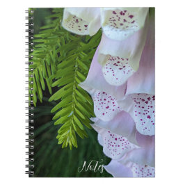 Cuaderno Digitalis Floral con manchas rosadas