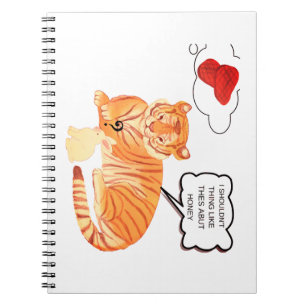 Cuaderno Dilema divertida de tigre y conejito - Cómic de an