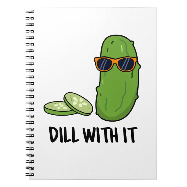 Cuaderno Dill With It divertido juego de palabras con pepin (Frente)